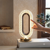 Oval Crystal Table Lamp