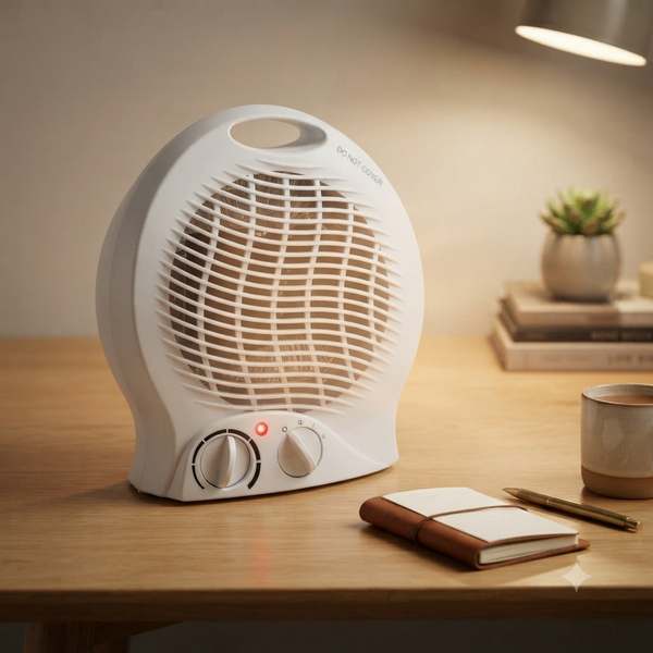 Portable Mini Table Fan Heater with Handle