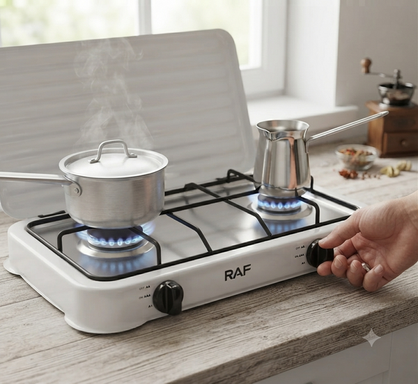 Portable Stainless Steel Two Cooktops Gas Stove