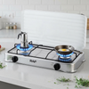 Portable Stainless Steel Two Cooktops Gas Stove