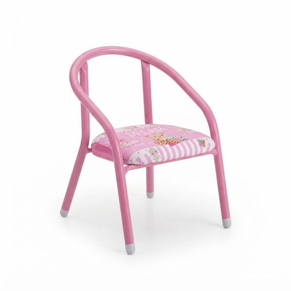 Cartoon Design Baby Chair with Metal Backrest Frame
