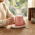 Portable Coffee Ceramic Mug Set With Warming Coaster
