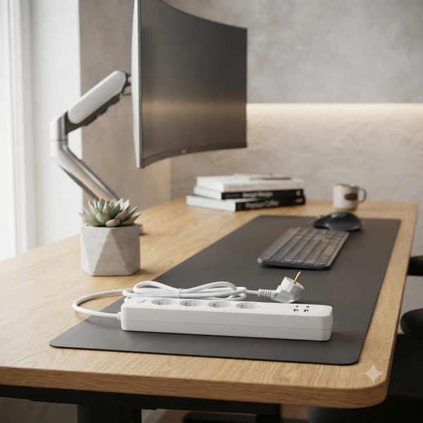 Power Strip 5 Sockets with 2 USB Ports and 2 Type C Ports