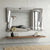 Geometric Beveled Wall Mirror with Decorative Frame