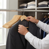 Set of 10 Wooden Hangers