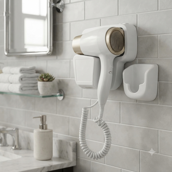 Wall-Mounted Hair Dryer