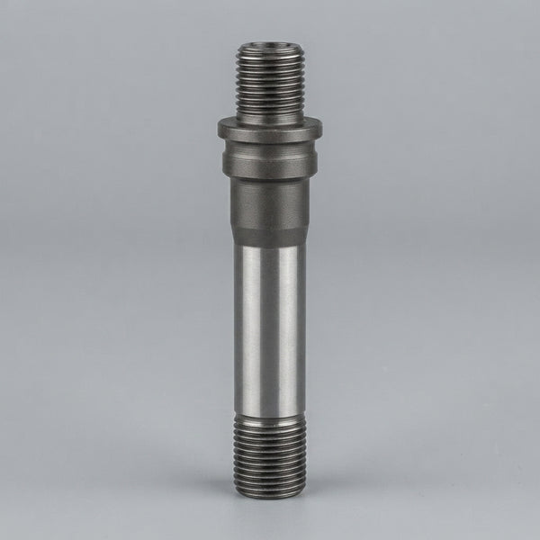 Machined Metal Plunger Rod with threaded ends and cylindrical body for mechanical component replacement.