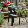 Black Plastic Chair with Handle