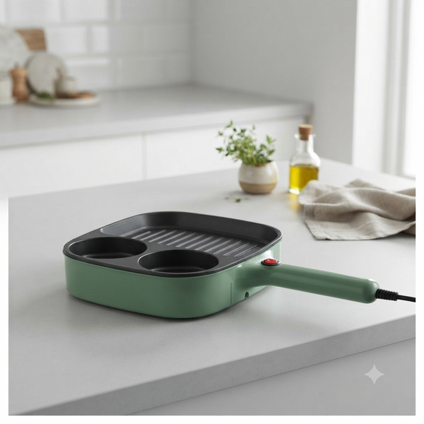 3 in 1 Mini Electric Frying Pan