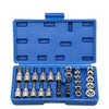 34 Piece Torx and E-Torx Star Socket Set