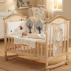Adjustable Wooden Baby Crib