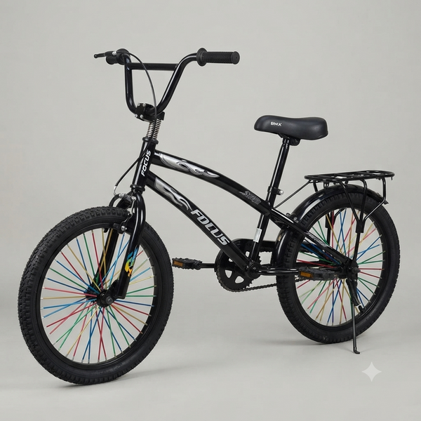 20-Inch Freestyle BMX Bicycle with Rear Carrier