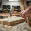 Curved Claw Hammer with Wooden Handle