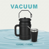 Large Insulated Stainless Steel Travel Jug Cup Set