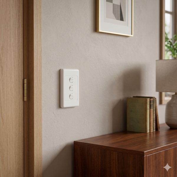 Classic 3 Gang 16A Universal Wall Switch
