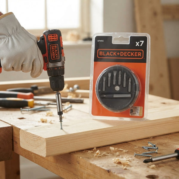 Steel Screwdriver Bit and Nut Driver 7 Piece Collection