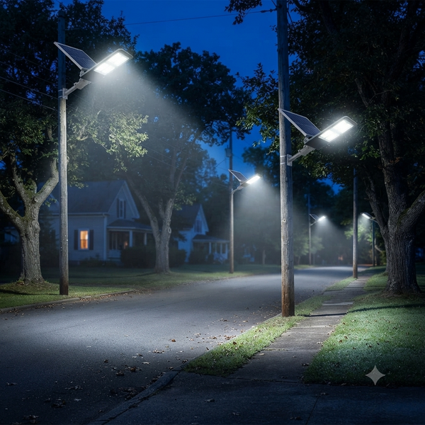600W LED Solar Flood Light