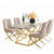 Perfect Dealz Gold Accent Dining Room Table Set