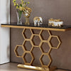 Golden Honeycomb Console