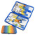 Gradient Colour 16-Piece Nail Clipper Travel Set with colorful tools in a compact case.