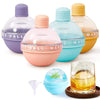 Multifunctional Round Ball Silicone Ice Mold with Lid