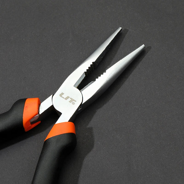 6-inch Long Nose Combination Pliers with slim design for precision gripping and bending tasks