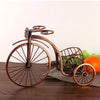 Retro Bicycle Wine Glass Holder and Fruit Basket Display Rack
