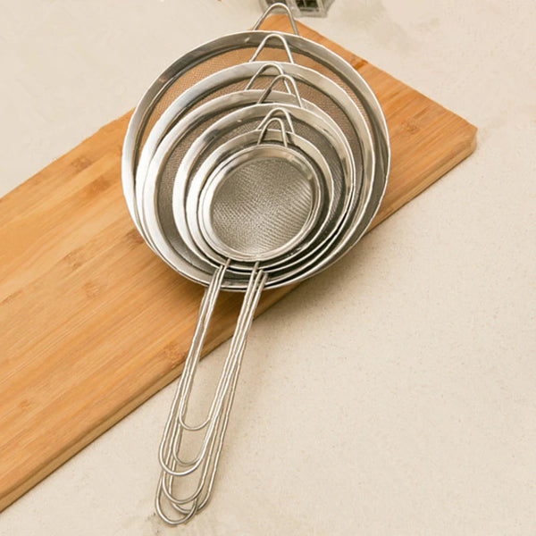 3-Piece Stainless Steel Fine Mesh Strainer Set