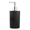 420ML Plastic Lotion Bottle Shampoo Gel Soap Dispenser in black with silver pump for modern bathrooms.