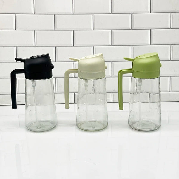 450ml Glass Oil Spray and Pour Bottle