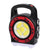 Foldable USB Rechargeable Work Light with bright front LED and handle for portable use.