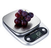 10kg Rectangle Digital Kitchen Scale displaying grapes weighing 102 grams on a stainless steel platform.