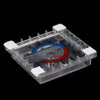Indoor Outdoor Wall Window Dial Thermometer displaying temperature with clear casing and colored indicators.