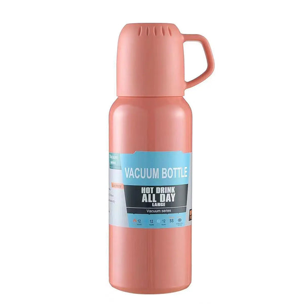 Stainless Steel Vacuum Flask and Cup Set