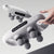Mini 4-Head Handheld Deep Tissue Massager with control panel and massage balls, designed for deep tissue relief.