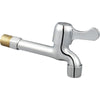 Chrome Zinc Alloy Outdoor Garden Water Valve featuring a shiny chrome finish and durable design for outdoor use.