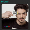 V-699 Professional Electric Hair Clipper being used by a man for precise grooming and styling.
