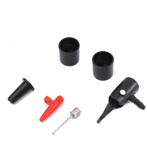 Manual Siphon Pump and Fluid Transfer System components including nozzles and connectors.