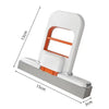 Folding Hand-Free Mini Sponge Mop in white and orange with dimensions 15cm x 3cm x 13cm for easy cleaning.