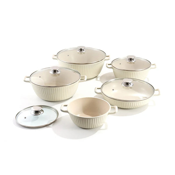  Non-Stick Aluminium Soup Pot with Glass Lid