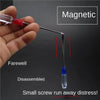 Crystal Magnetic Cross Word Screwdriver with magnetic tip for secure handling of small screws.