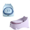 New Plastic Baby Training Potty in blue and purple, designed for safe and supportive toddler potty training.