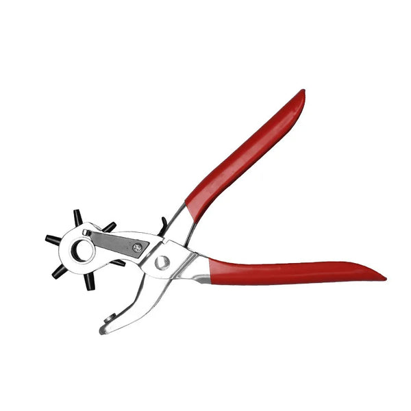 Leather Belt Hole Punch Plier Eyelet Tool for creating precise holes in leather, belts, and straps.