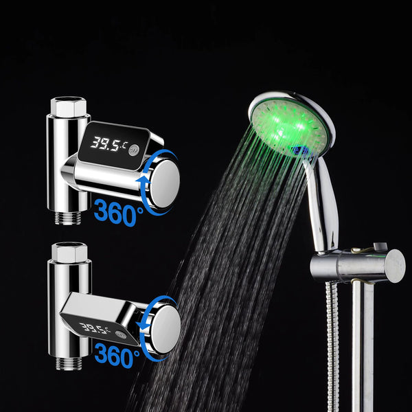 Digital LED Shower Water Temperature Thermometer