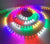 220V High Voltage Light Strip showcasing colorful lights in a spiral design on a soft-lit background.