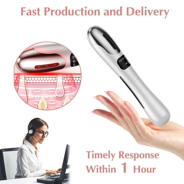 Eye Lifting Heat Compression Massager Wand with advanced technology for dark circles and puffiness relief.