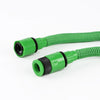 75ft Lightweight Flexible Expandable Car Wash Water Hose connectors showing durable anti-UV and anti-corrosion materials.