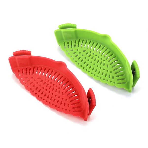 Collapsible Silicone Food Strainer Kitchen Colander