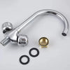 Dual Handle Chrome Kitchen Sink Mixer Tap