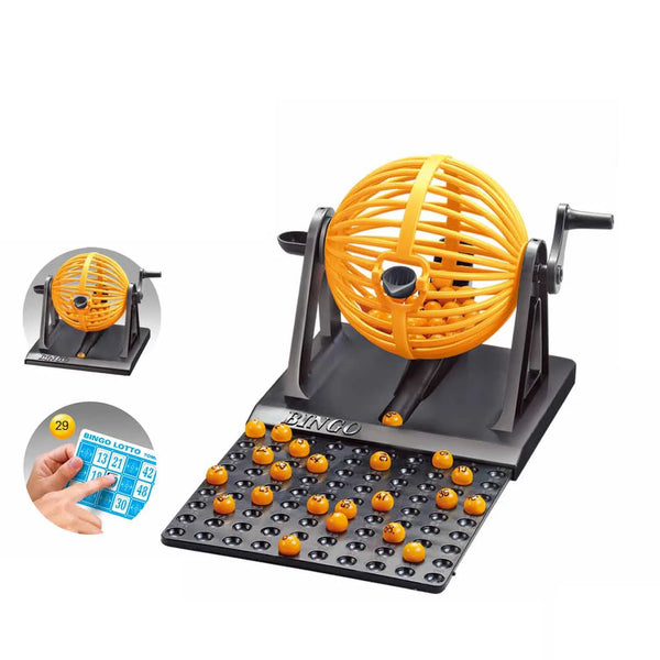 Deluxe Bingo Game with Spinning Cage and Lottery Balls